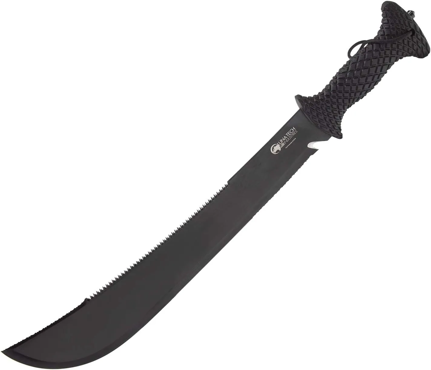 Luna Tech, LTK9500, Dave Young Survival System, 23in. Full Length Tang Machete, TPR Handle, Carbide Tip, Includes Black Sheath with MOLLE System