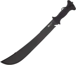 Luna Tech, LTK9500, Dave Young Survival System, 23in. Full Length Tang Machete, TPR Handle, Carbide Tip, Includes Black Sheath with MOLLE System
