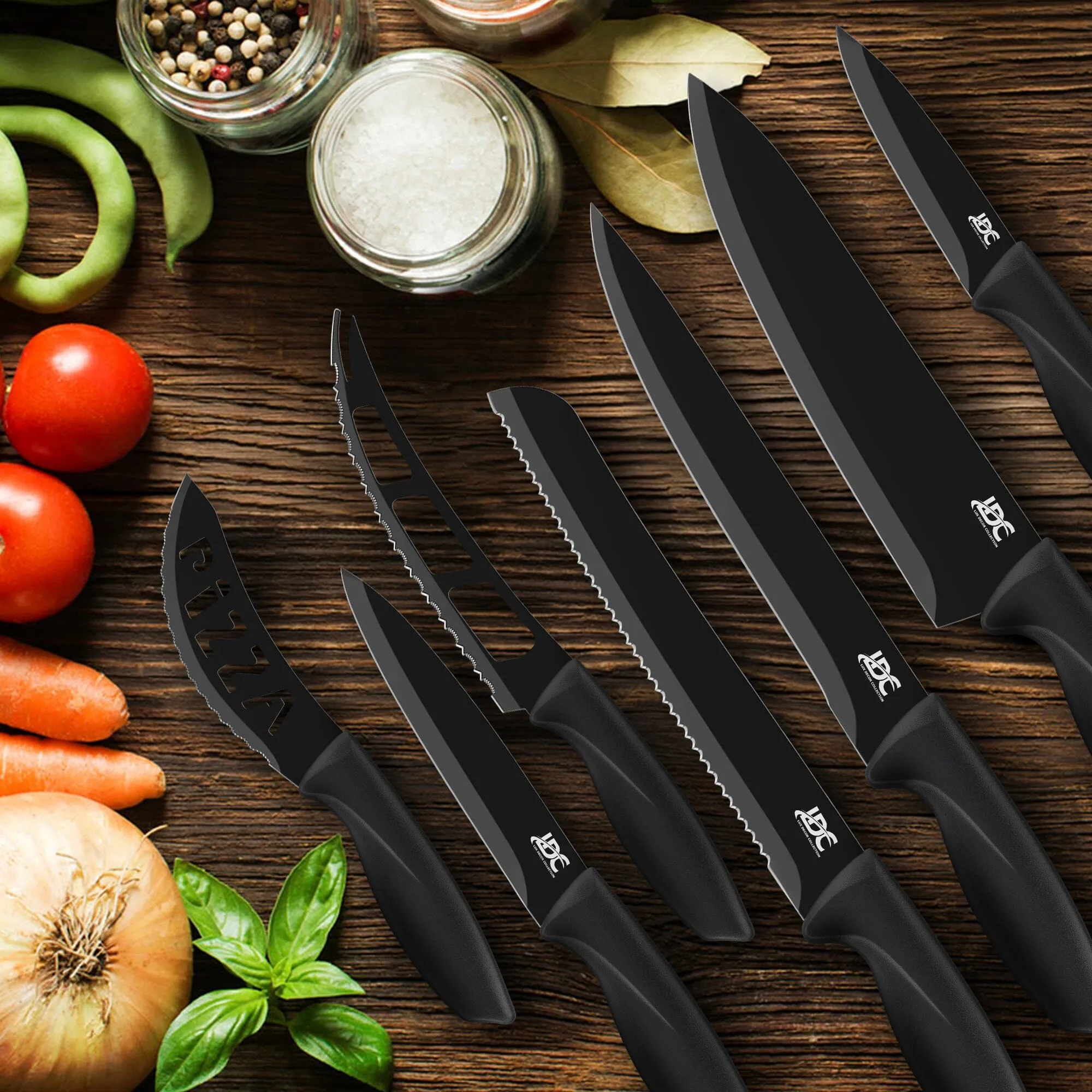 Lux Decor Collection Kitchen Knife Set Ultra Sharp Stainless Steel Knives Set