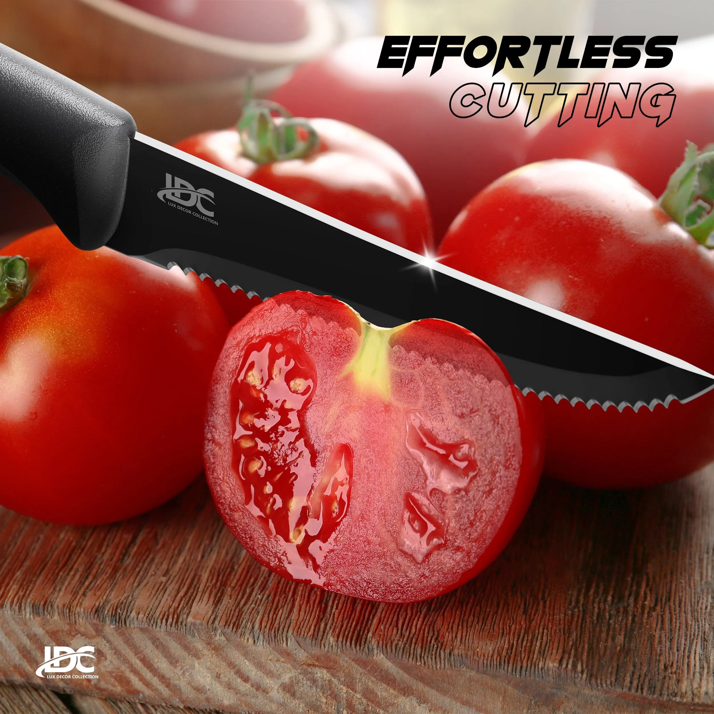 Lux Decor Collection Kitchen Knife Set Ultra Sharp Stainless Steel Knives Set