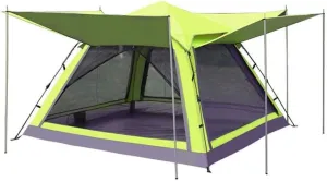 Luxury Family Outdoor Camping Tent, Super Light Backpack Automatically Pops Up, Double Layer for Beach Hiking, 215 * 215 * 145cm Automatic Camping Tent