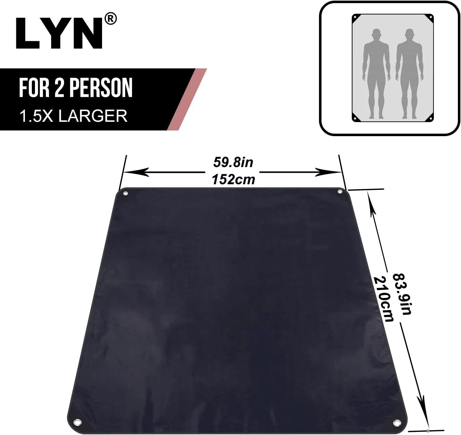 LYN Heavy Duty Emergency Blanket Survival Gear Waterproof Insulated Blanket Emergency Tarp for Camping, Hiking, Bushcraft