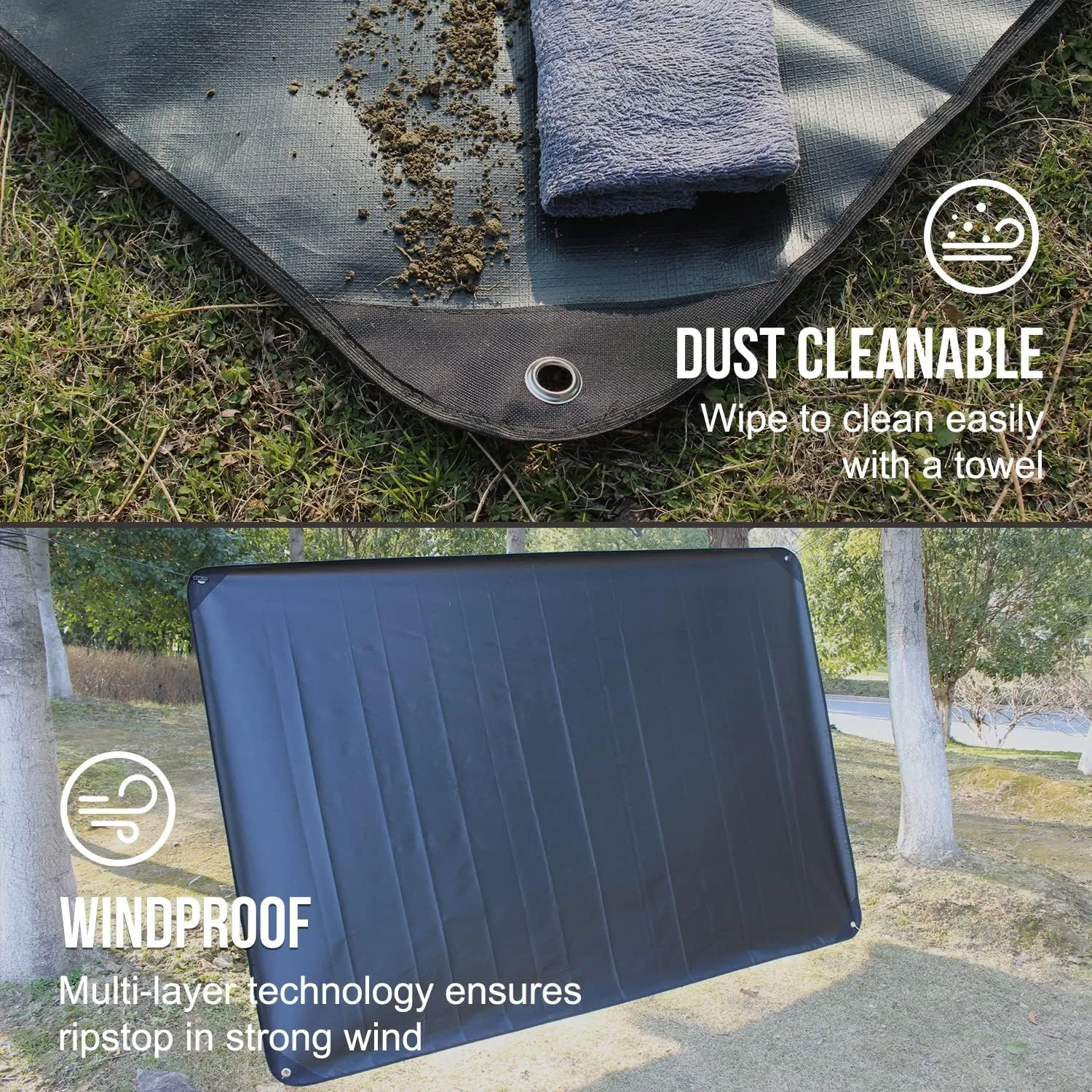 LYN Heavy Duty Emergency Blanket Survival Gear Waterproof Insulated Blanket Emergency Tarp for Camping, Hiking, Bushcraft