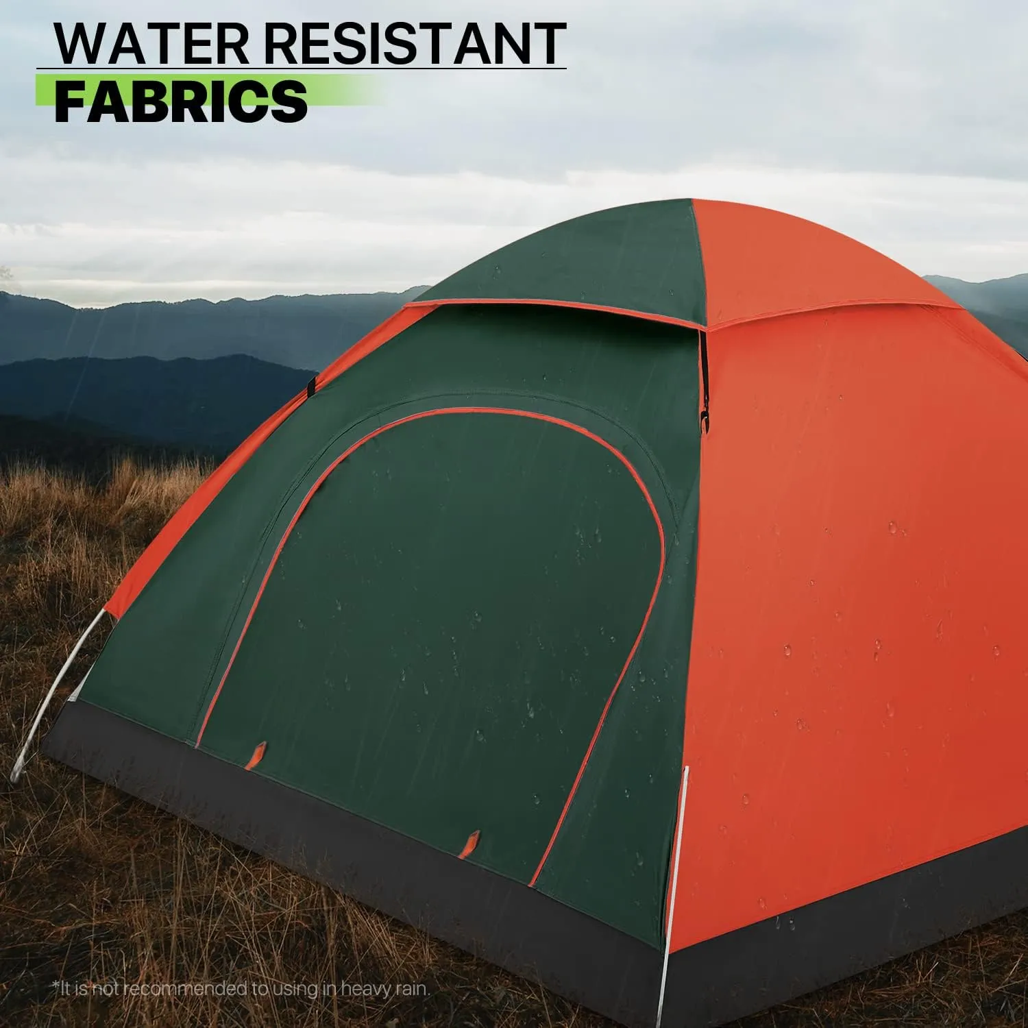 Magshion Camping Tent for 1 or 2 Person Weatherproof Spacious Lightweight Portable Backpacking Blue Dome Tent with Carry Bag for Backpacking Traveling, Easy Set Up