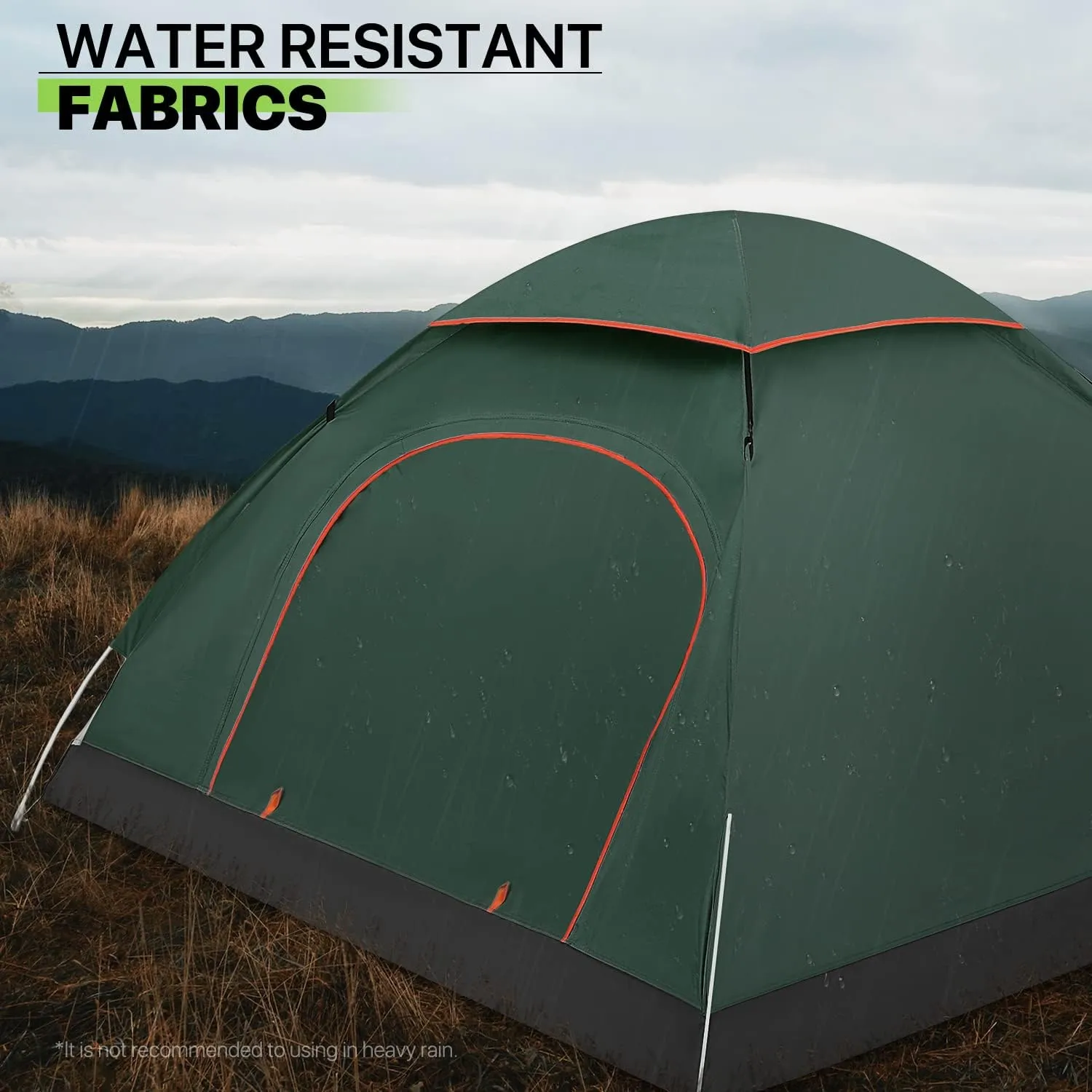 Magshion Camping Tent for 1 or 2 Person Weatherproof Spacious Lightweight Portable Backpacking Blue Dome Tent with Carry Bag for Backpacking Traveling, Easy Set Up