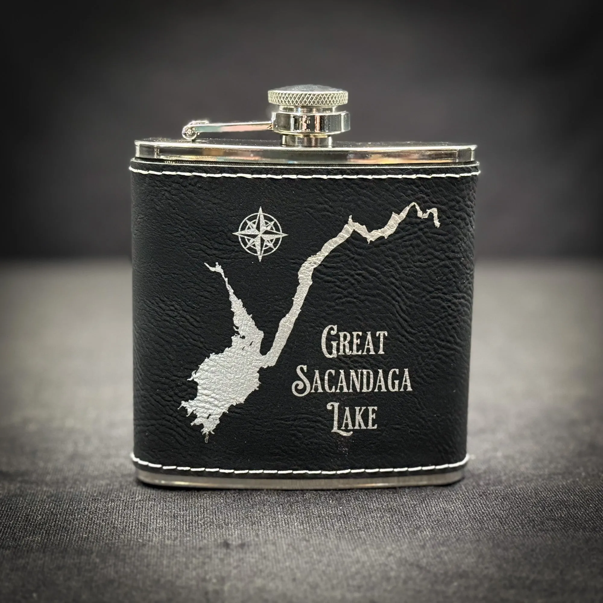 Make My Lake Custom 6 oz Flask