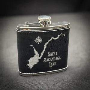 Make My Lake Custom 6 oz Flask