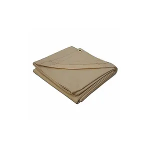 Manufacturer Varies Tarp, Tan, 29 ft L, 19 ft W,Vinyl 5WTY8 - 1 Each