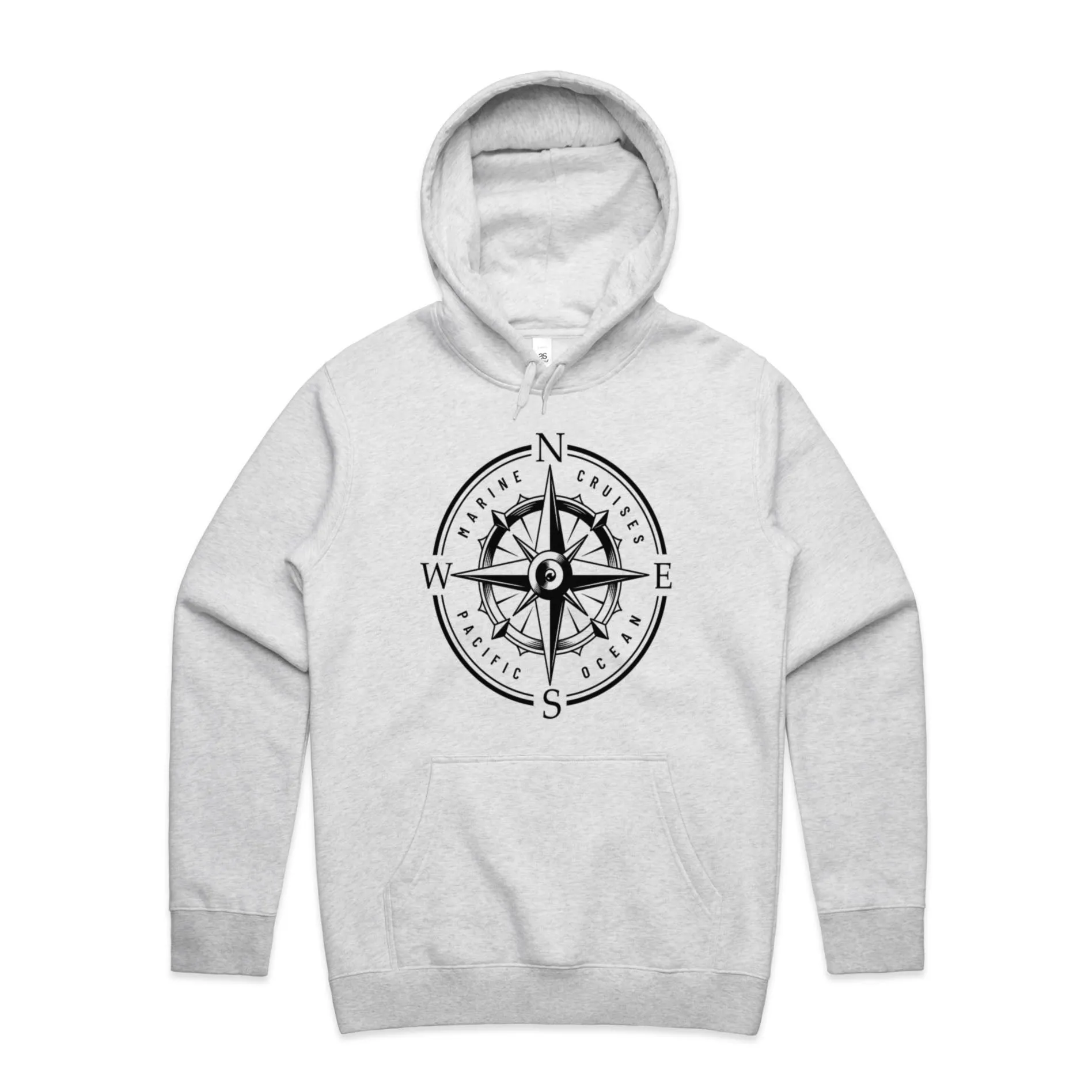 Marine Voyage Compass – Men's Hooded Sweatshirt