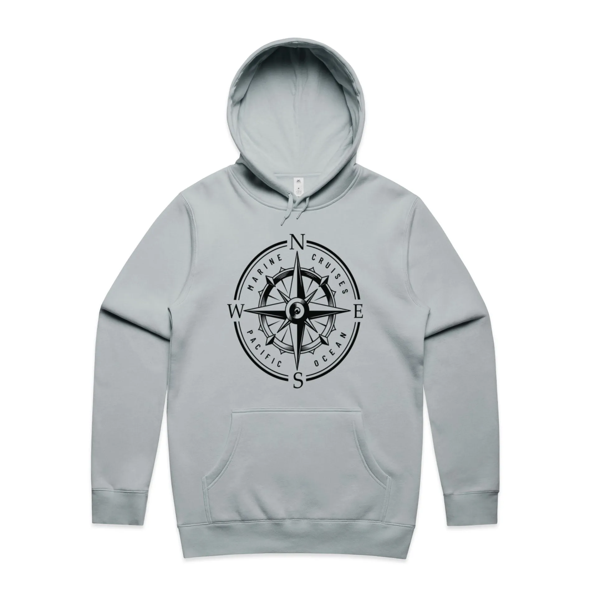 Marine Voyage Compass – Men's Hooded Sweatshirt