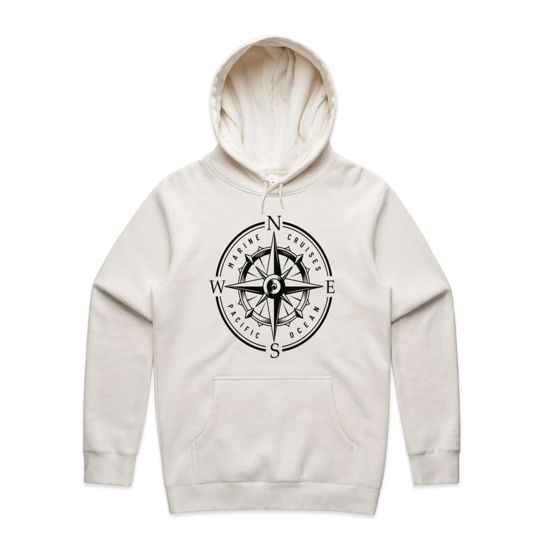 Marine Voyage Compass – Men's Hooded Sweatshirt