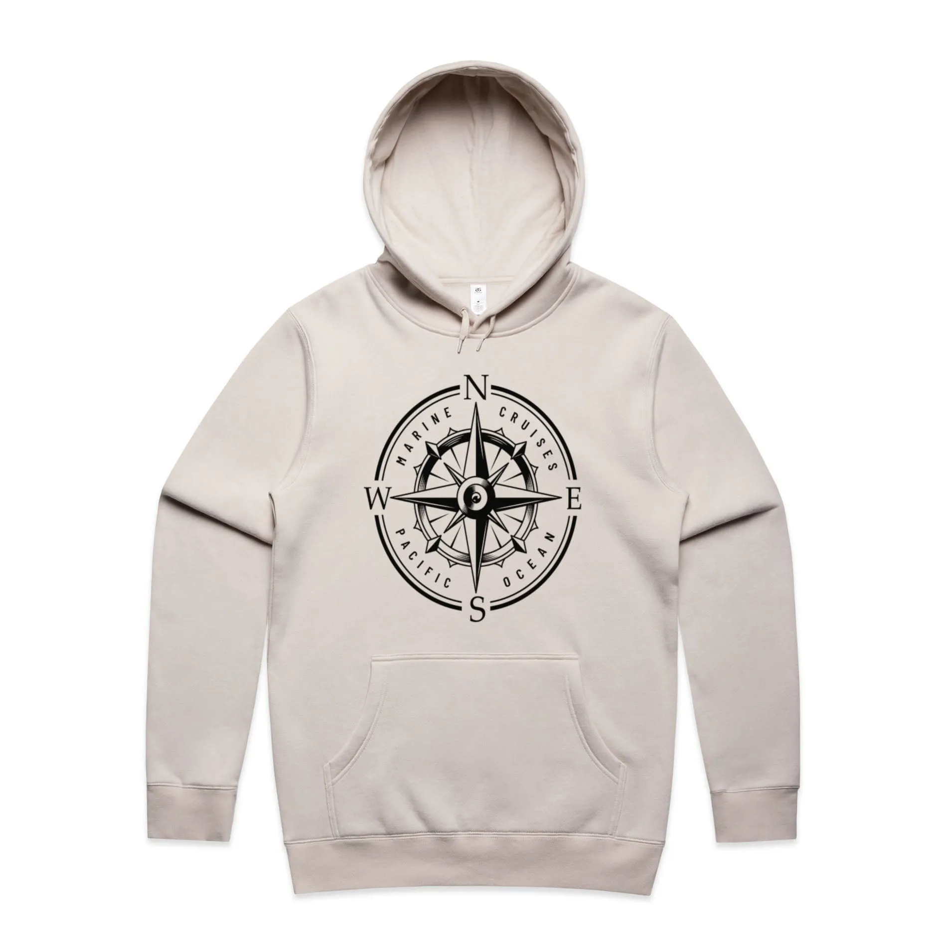 Marine Voyage Compass – Men's Hooded Sweatshirt
