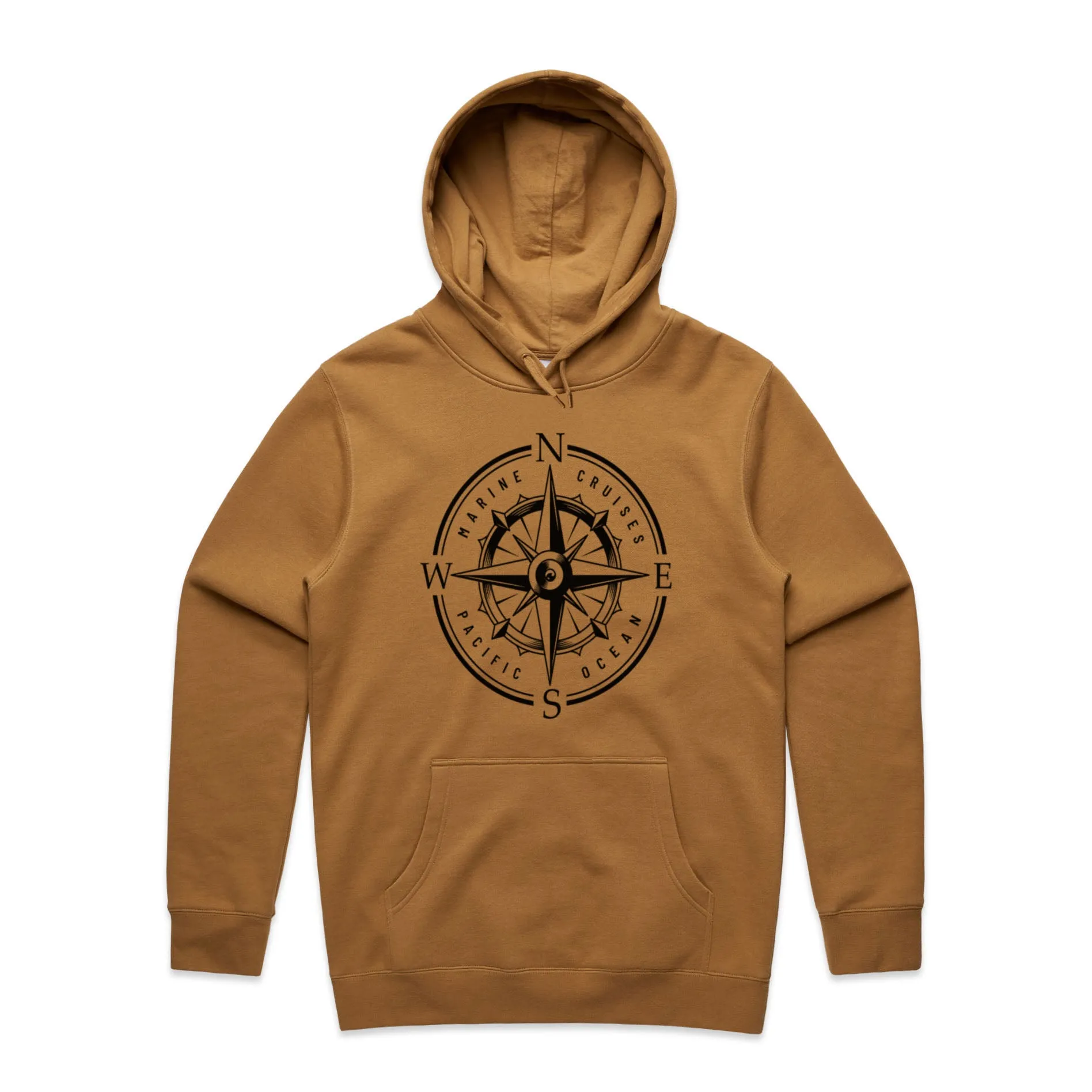 Marine Voyage Compass – Men's Hooded Sweatshirt