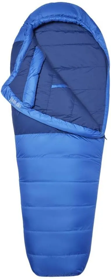 Marmot Lost Coast 15, Down adult mummy sleeping bag, 600  Duck Down Filling, light and warm, packable, suitable down to -31°