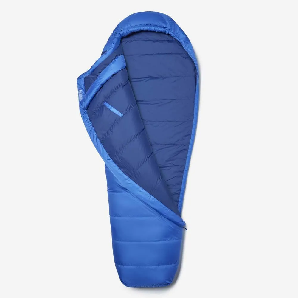 Marmot Lost Coast 15, Down adult mummy sleeping bag, 600  Duck Down Filling, light and warm, packable, suitable down to -31°