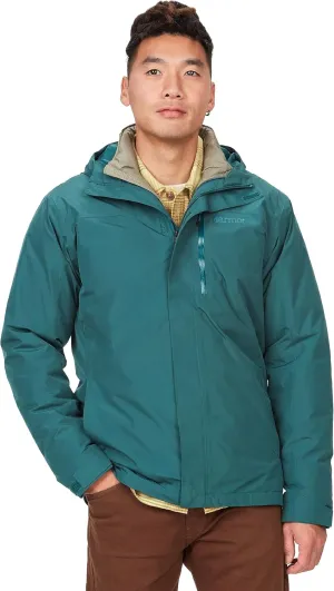 MARMOT Men's Ramble 3-in-1 Component Jacket - Recycled Waterproof Shell with Hood and Removable Insulated Thermal R Liner