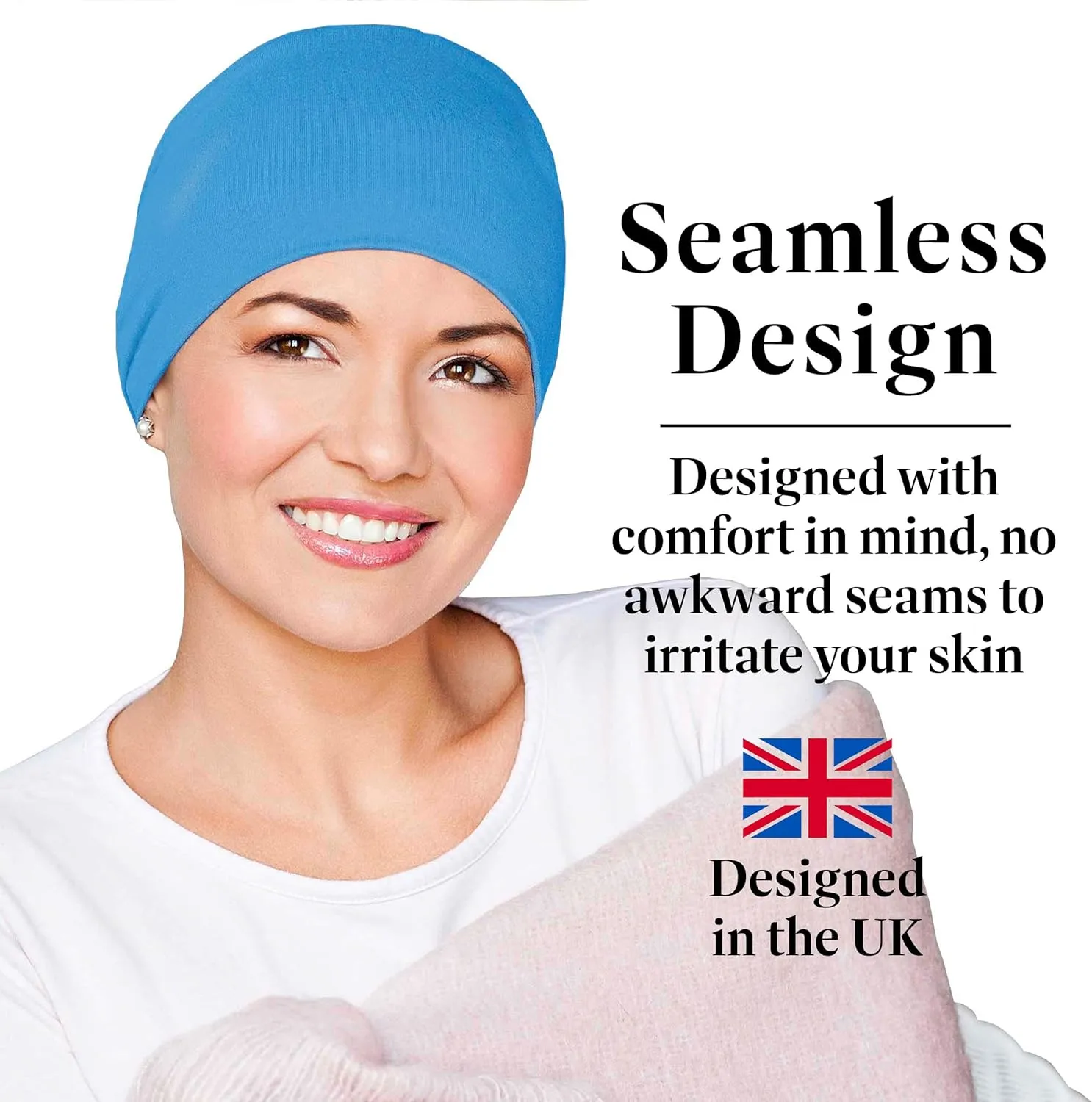 MASUMI Chemo Organic Headwear - Sleep Cap | Cancer Headwear for Men & Women | Unisex Sleeping Hat | 95% Cotton Beanie