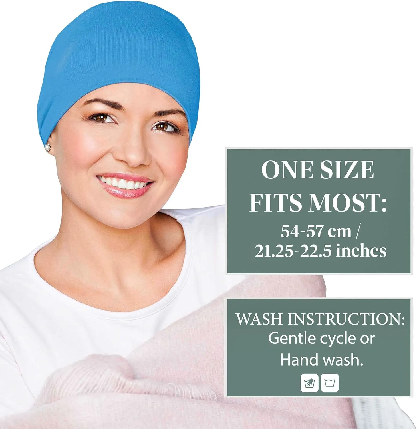 MASUMI Chemo Organic Headwear - Sleep Cap | Cancer Headwear for Men & Women | Unisex Sleeping Hat | 95% Cotton Beanie