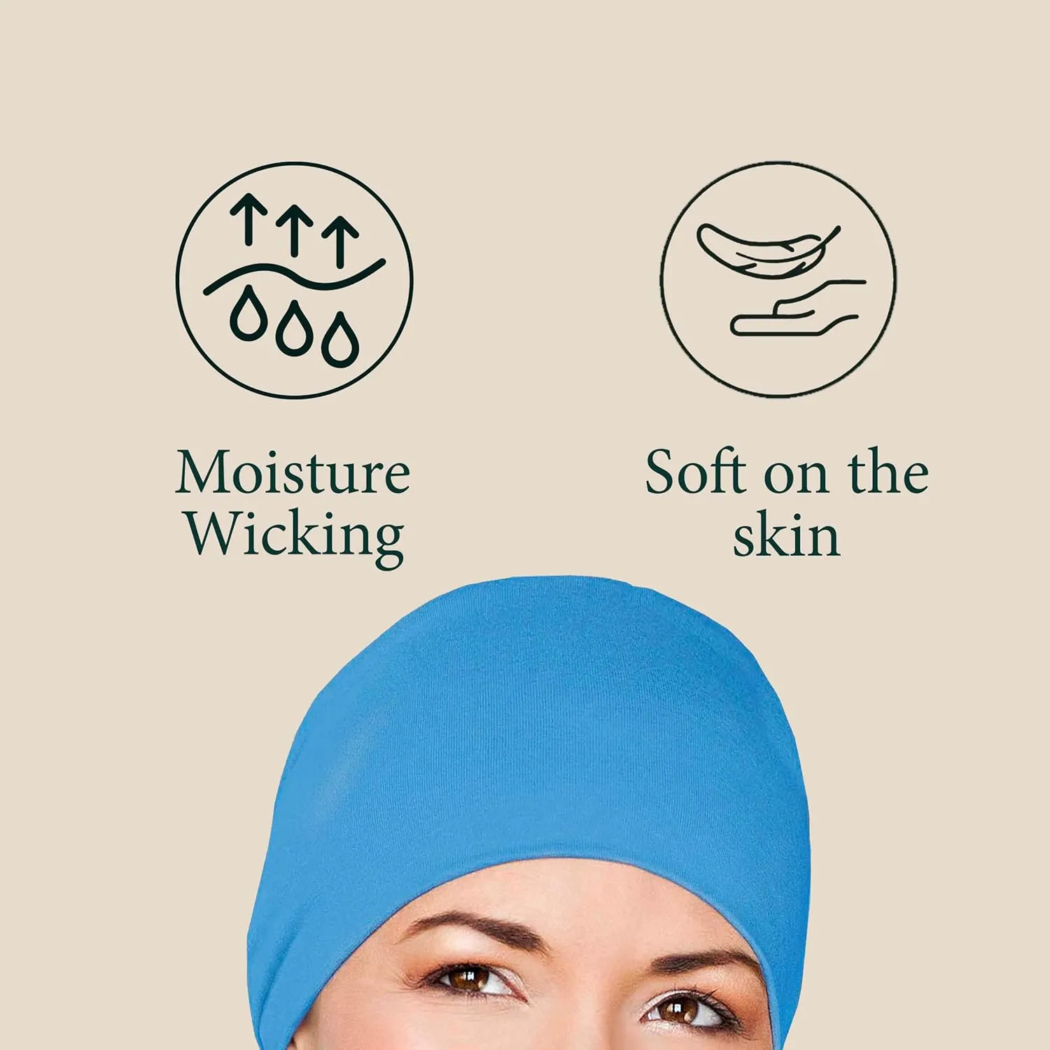 MASUMI Chemo Organic Headwear - Sleep Cap | Cancer Headwear for Men & Women | Unisex Sleeping Hat | 95% Cotton Beanie