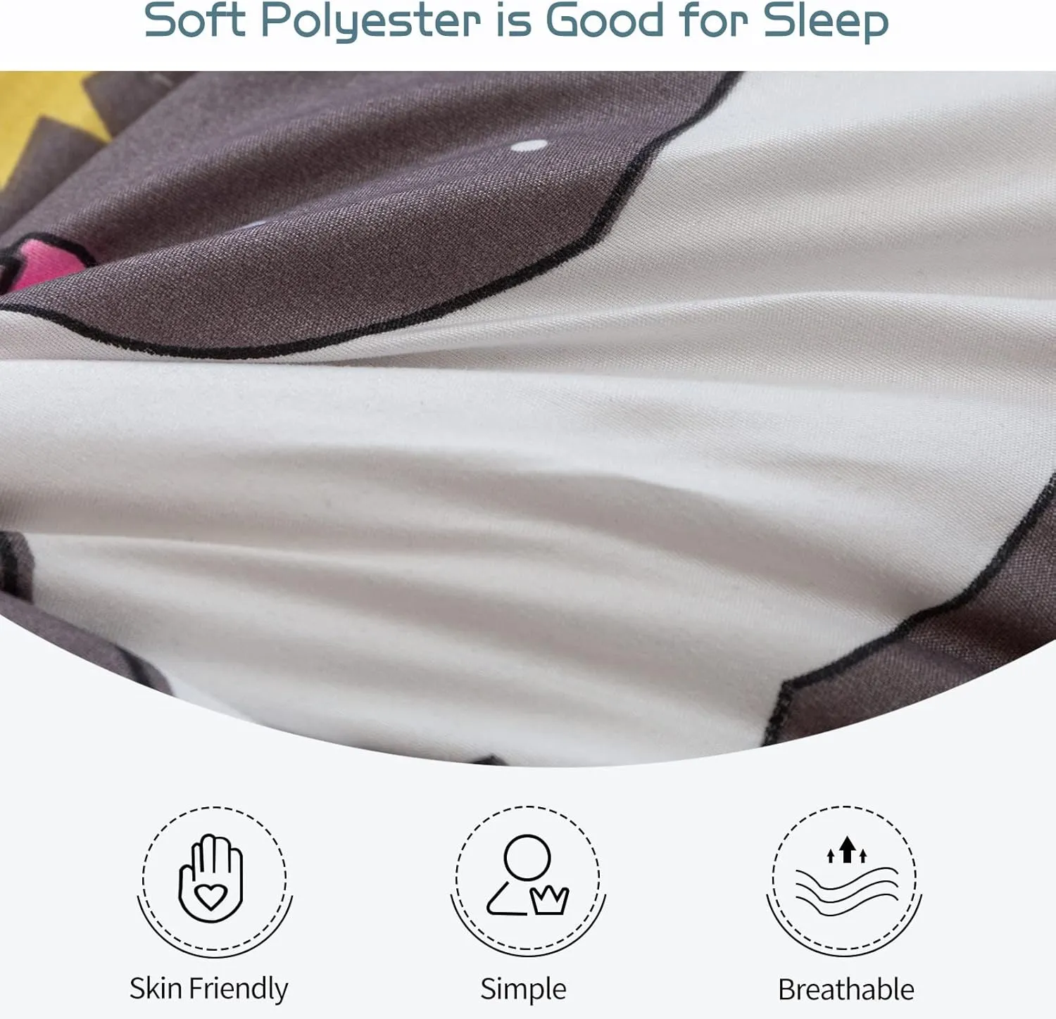 MAXYOYO Futon Mattress, Unicorn Pattern Japanese Floor Mattress Quilted Bed Mattress Topper, Extra Thick Folding Sleeping Pad Breathable Floor Lounger Guest Bed for Camping, Grey, Twin