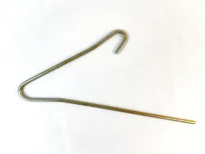 Medium Guy Line Anchor Corrosion Resistant Spring Steel for Awning Canopy Tarp Rain Fly (Pack of 4)