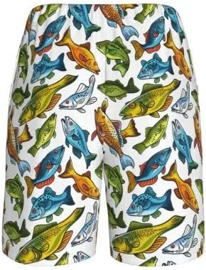 Mens Pajama Shorts Soft Lounge Bottoms Sleepwear Pj Pants With Pockets S-4XL