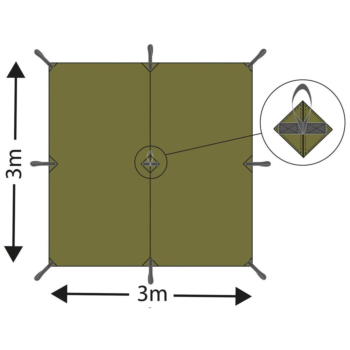 MFH Tarp Extreme M95 camouflage tarpaulin waterproof shelter windproof tent NEW