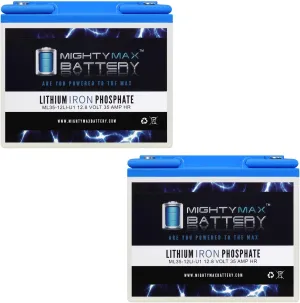 Mighty Max Battery 12V 35AH U1 Lithium Replacement Battery compatible with Golden Technology Compass GP600-2 Pack
