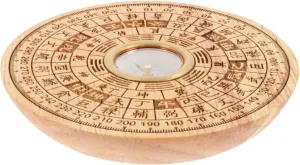 Milisten 1set Multifunctional Chinese Compass Pan Craft for Home Feng Shui Decor Compact Design for Easy Carrying Traditional Markings with Scale