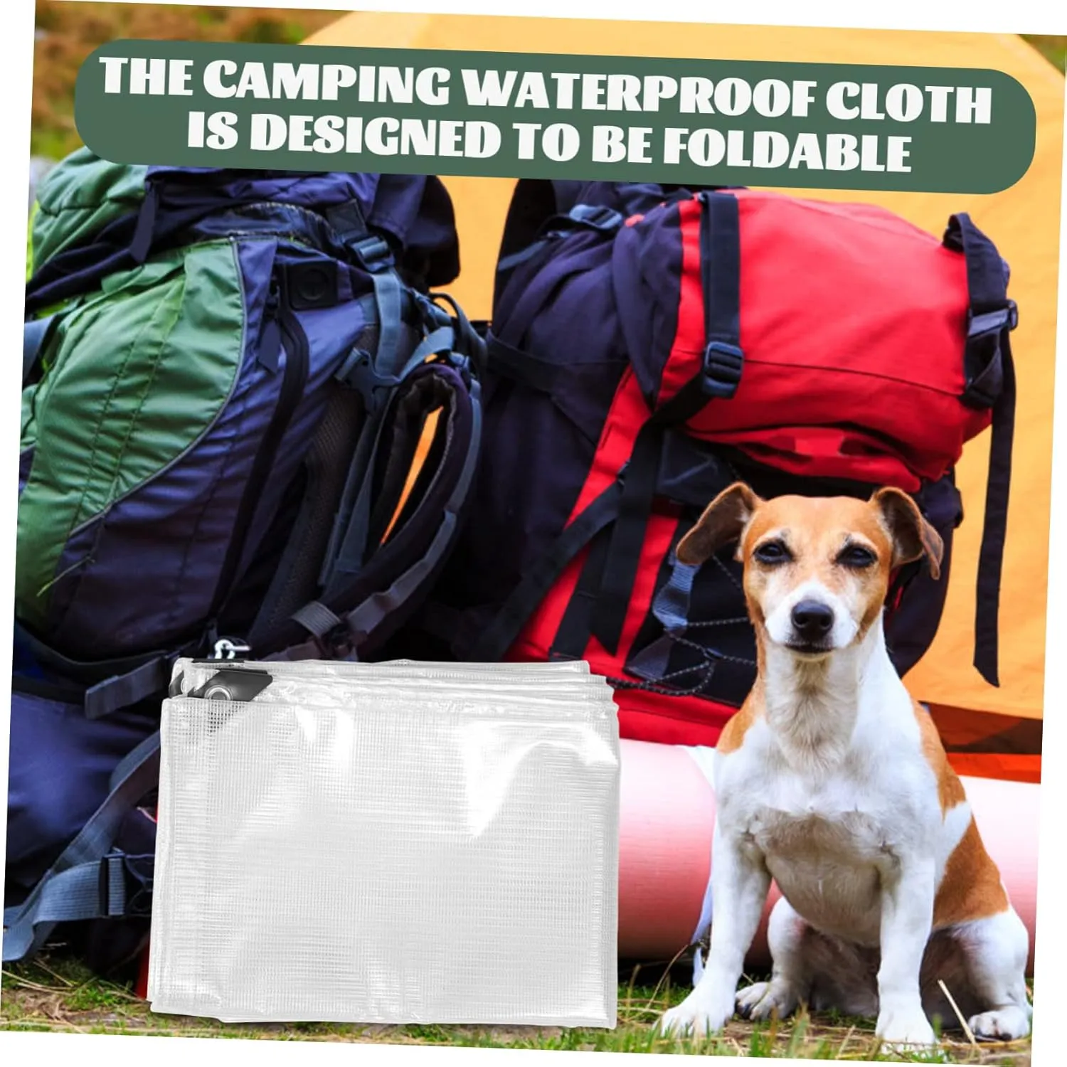 Milisten Durable Camping Tarp Lightweight Sunlight Cover Transparent Tarp for Greenhouse Outdoor Use Easy to Carry Tear Resistant