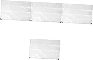 Milisten Durable Camping Tarp Lightweight Sunlight Cover Transparent Tarp for Greenhouse Outdoor Use Easy to Carry Tear Resistant