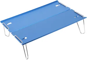Milisten Folding Aluminum Table Portable Outdoor Beach Camping Picnic Table Quick Setup