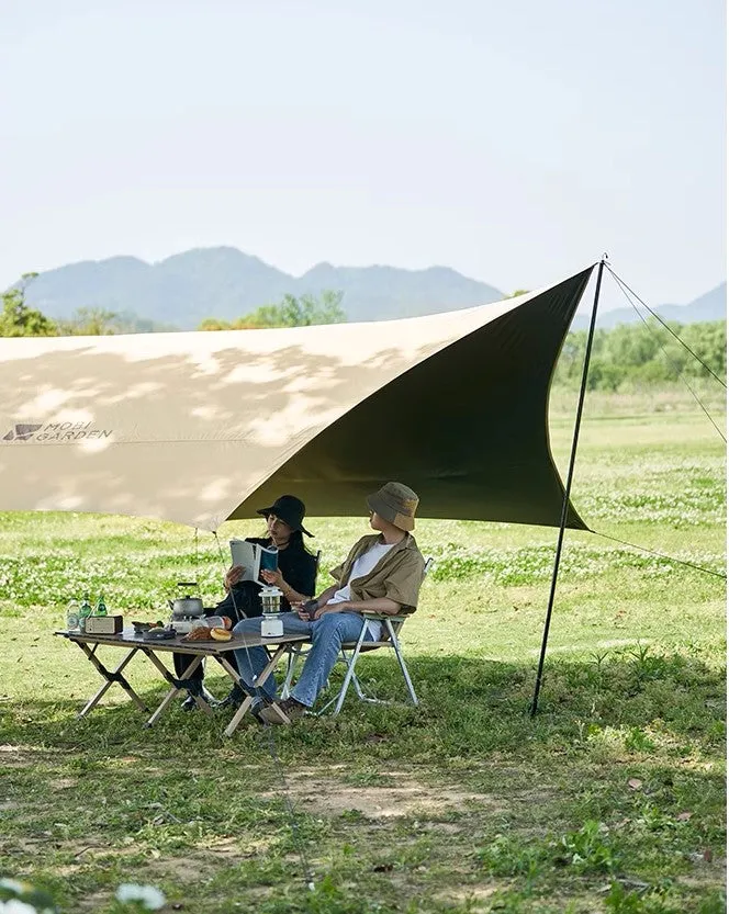 Mobi Garden Jun Ting 530 Black Coating 4-6 person Tarp - Sand