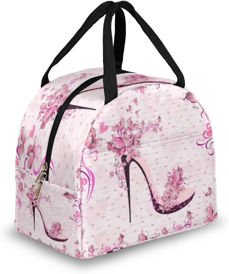 Modern Romance Theme Lunch Tote Bag Reusable Insulated Bags Waterproof Adult Portable Meal Cooler Pack for Women Men Picnic Office Work Travel