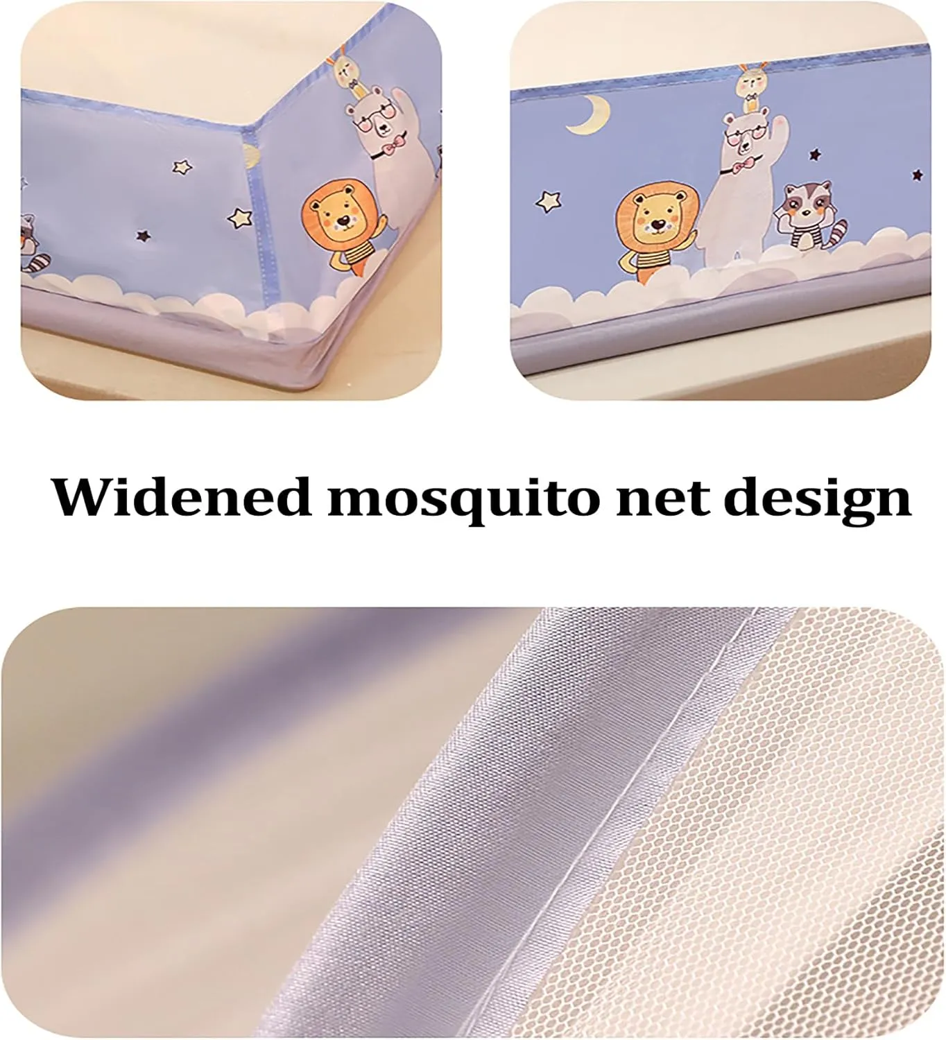 Mosquito Net Bed Canopy for Adults Folded Mosquito Net Tent for Bed Bed Folding Canopy Net Tent Mosquito Screen,B,Twin