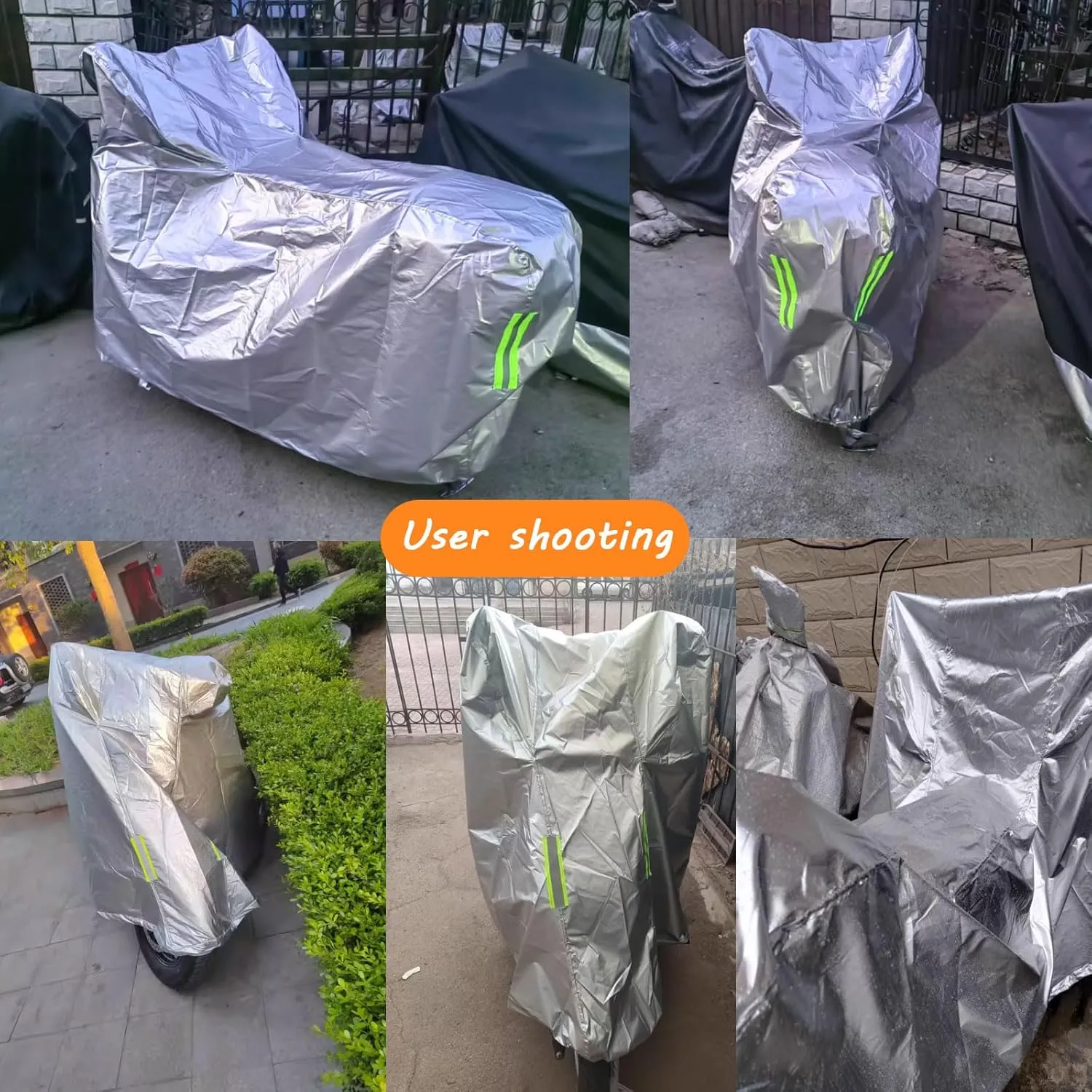 Motorcycle Cover for Yamaha XG250 Tricker,All Season Waterproof Outdoor Storage Bag with Lock-Holes Oxford Fabric Protective Tarp,C-M