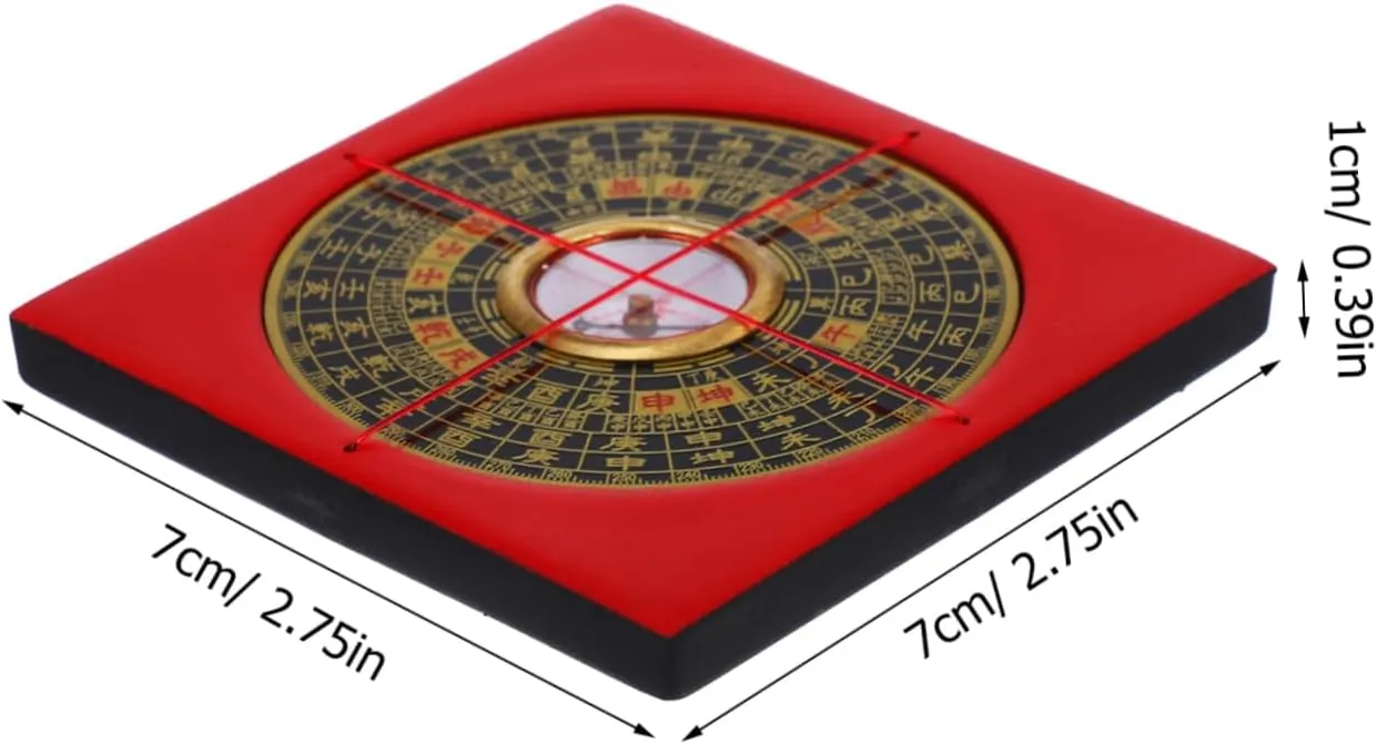 Multi-use Mini Compass High Precision Portable Chinese Style Compass for Camping Hiking and Outdoor Navigation Activities
