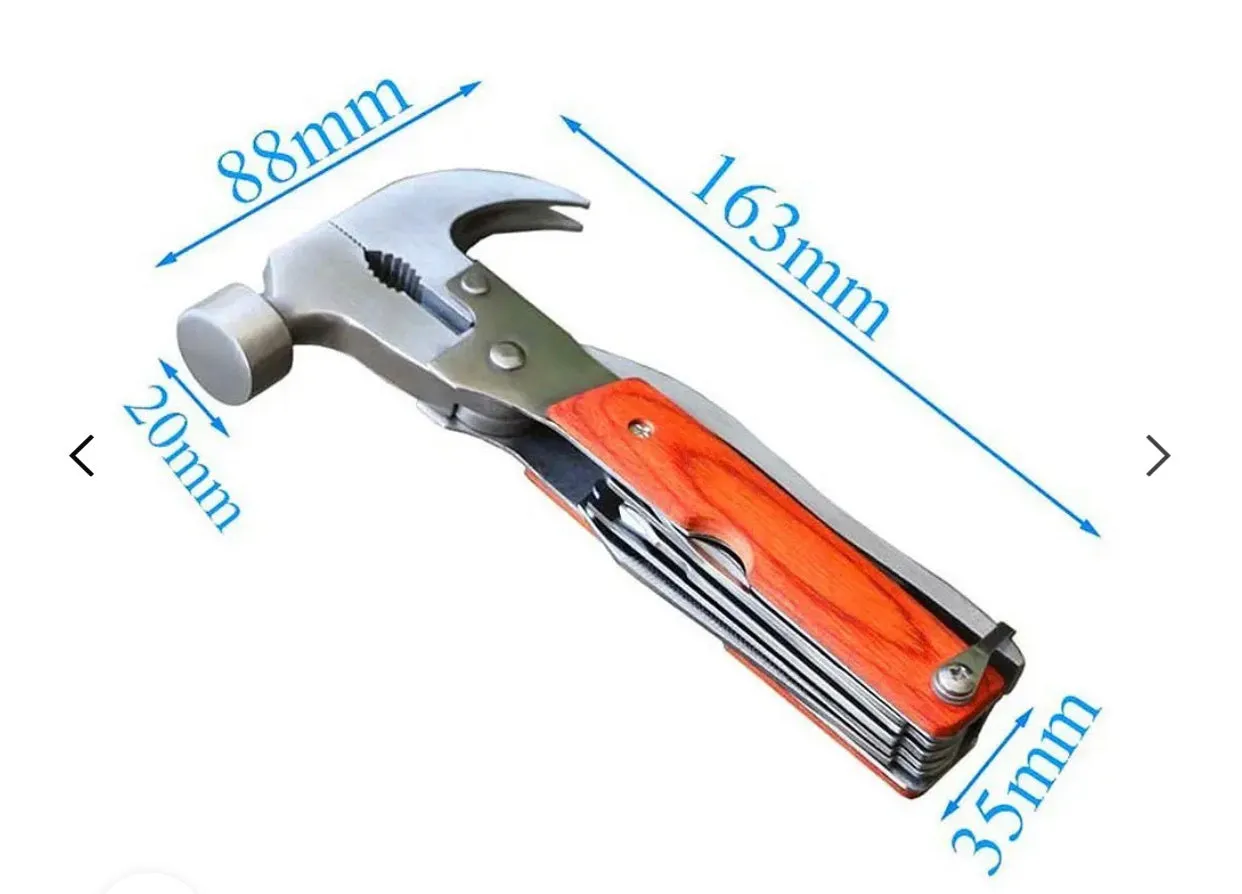 Multifunction Foldable Pliers Knife Screwdriver Emergency Pocket Tool Hammer