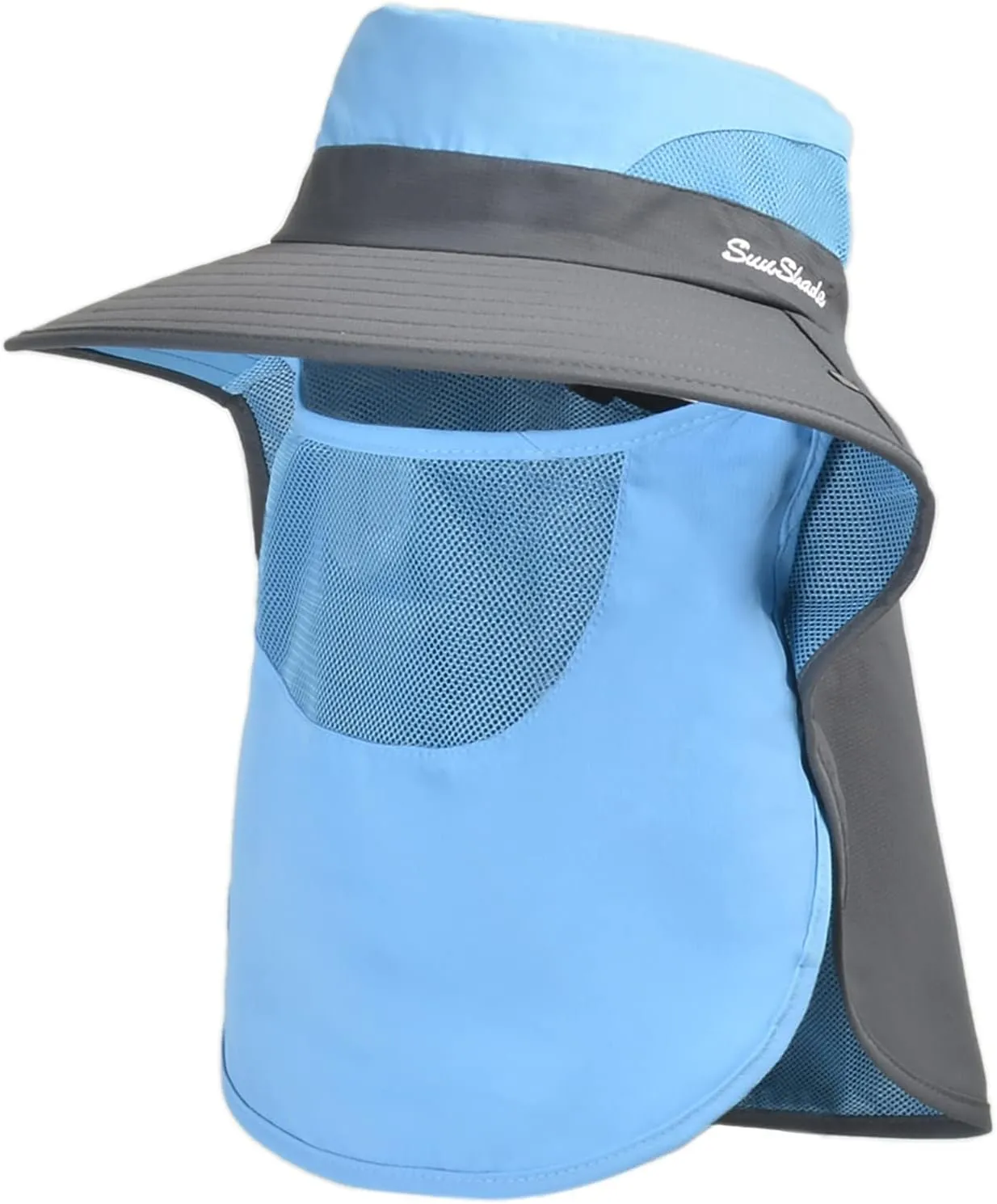 Muryobao Women's Ponytail Summer Sun UV Protection Hat Foldable Wide Brim Boonie Hats for Beach Safari Fishing