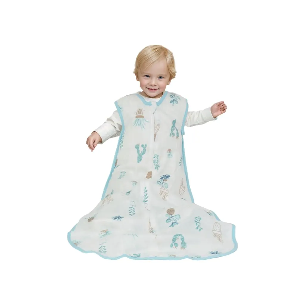 Muslin Toddler Sleeping Sack 0.5 TOG LARGE – Lightweight & Breathable Baby Sleep Bag, Summer Wearable Blanket for 3-5 Years Old,All Seasons Sleeper Sacks