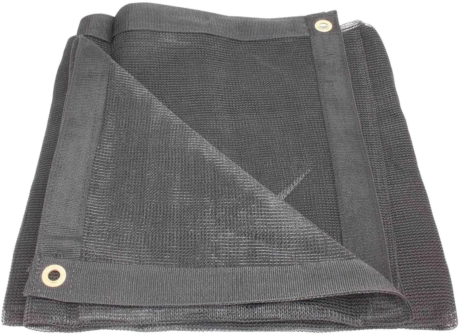 Mytee Products 8'x10' Black 70% Shade Mesh Tarp for Outdoor w/Grommets - 6 Oz Extra Durable Heavy Duty Mesh Tarps for Dump Truck, Rolloff Trucks - Mesh Shade Net Cloth for Sun, Plant, Patio