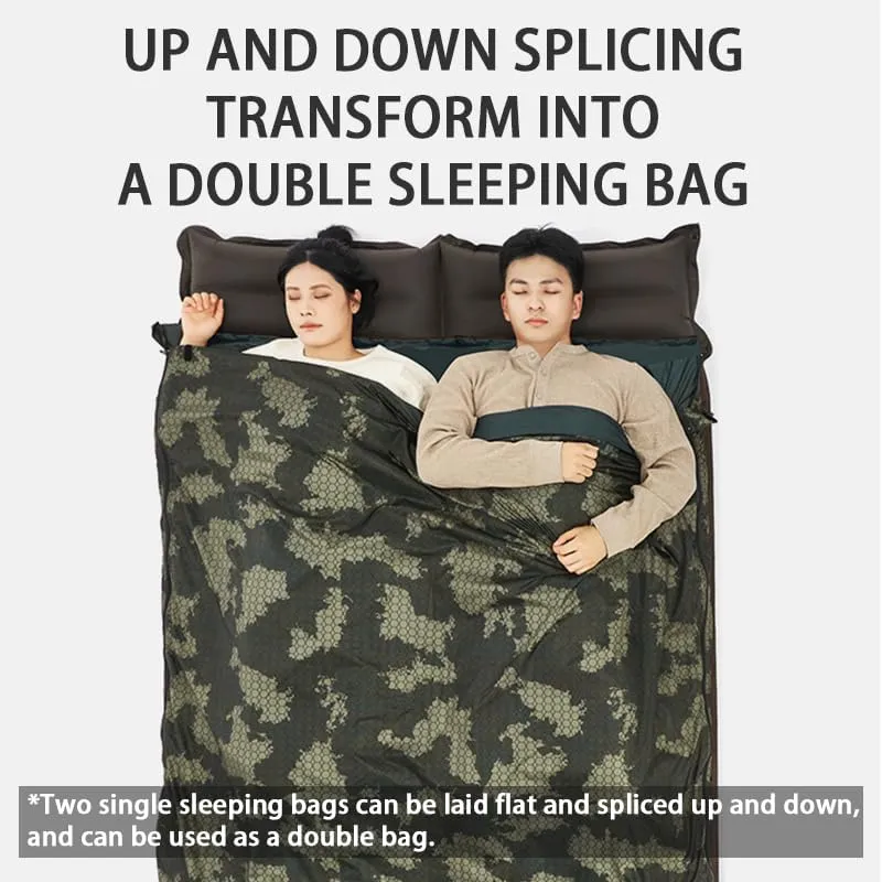 Naturehike 80.7''×33.4'' Waterproof Sleeping Bag, Portable Sleeping Bag with Compression Sack, Lightweight Spliceable Sleeping Bag for Outdoor Camping & Backpacking
