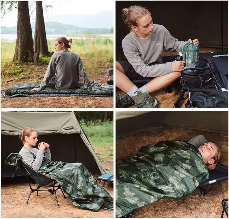 Naturehike 80.7''×33.4'' Waterproof Sleeping Bag, Portable Sleeping Bag with Compression Sack, Lightweight Spliceable Sleeping Bag for Outdoor Camping & Backpacking