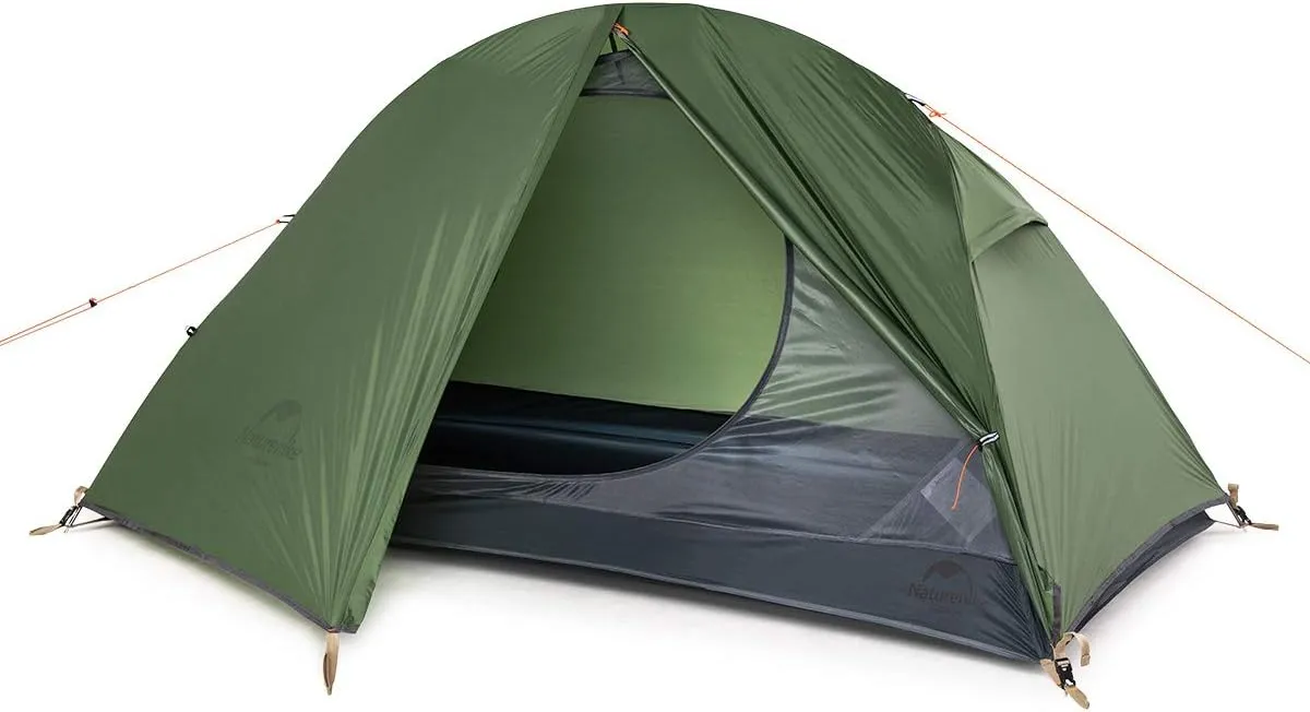 Naturehike Bikepacking 1 Person Tent, Waterproof Easy Set up Free Standing Single Person Tent, Lightweight Backpacking Tent for 1 Person, One Person Tent with Footprint Included