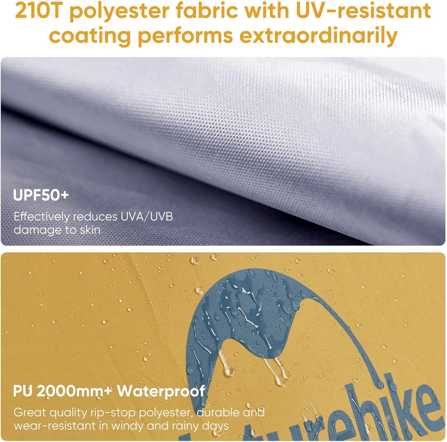 Naturehike Camping Tent, 2/3 Person Double Layer, Instant Easy Setup, Waterproof PU2000mm, 54 MPH Wind Resistance, UPF 50 , Outdoor Tent for Camping, Festivals, Backyard, Sleepovers