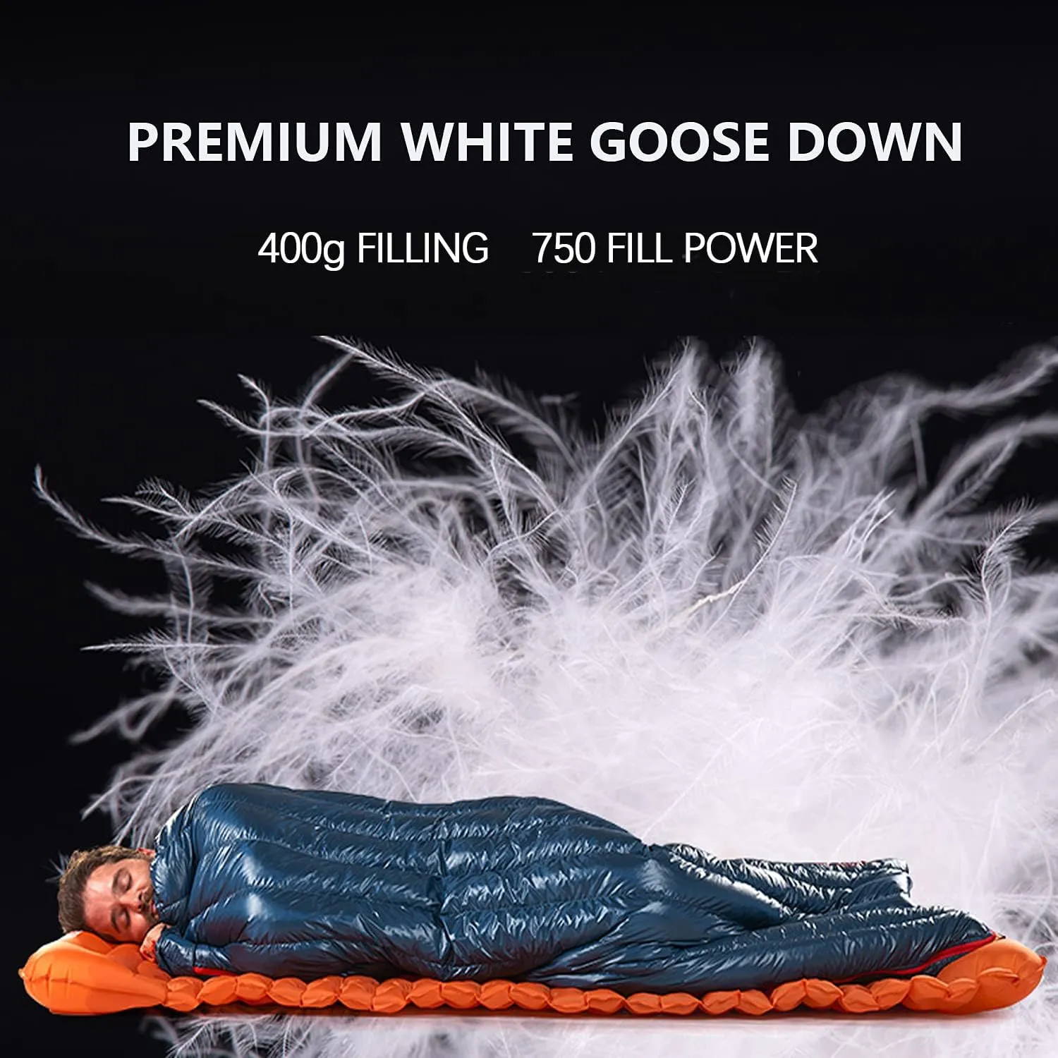 Naturehike Down Sleeping Bag 650 Fill Power Lightweight Compact for Backpacking Camping Hiking Traveling with Compression Sack