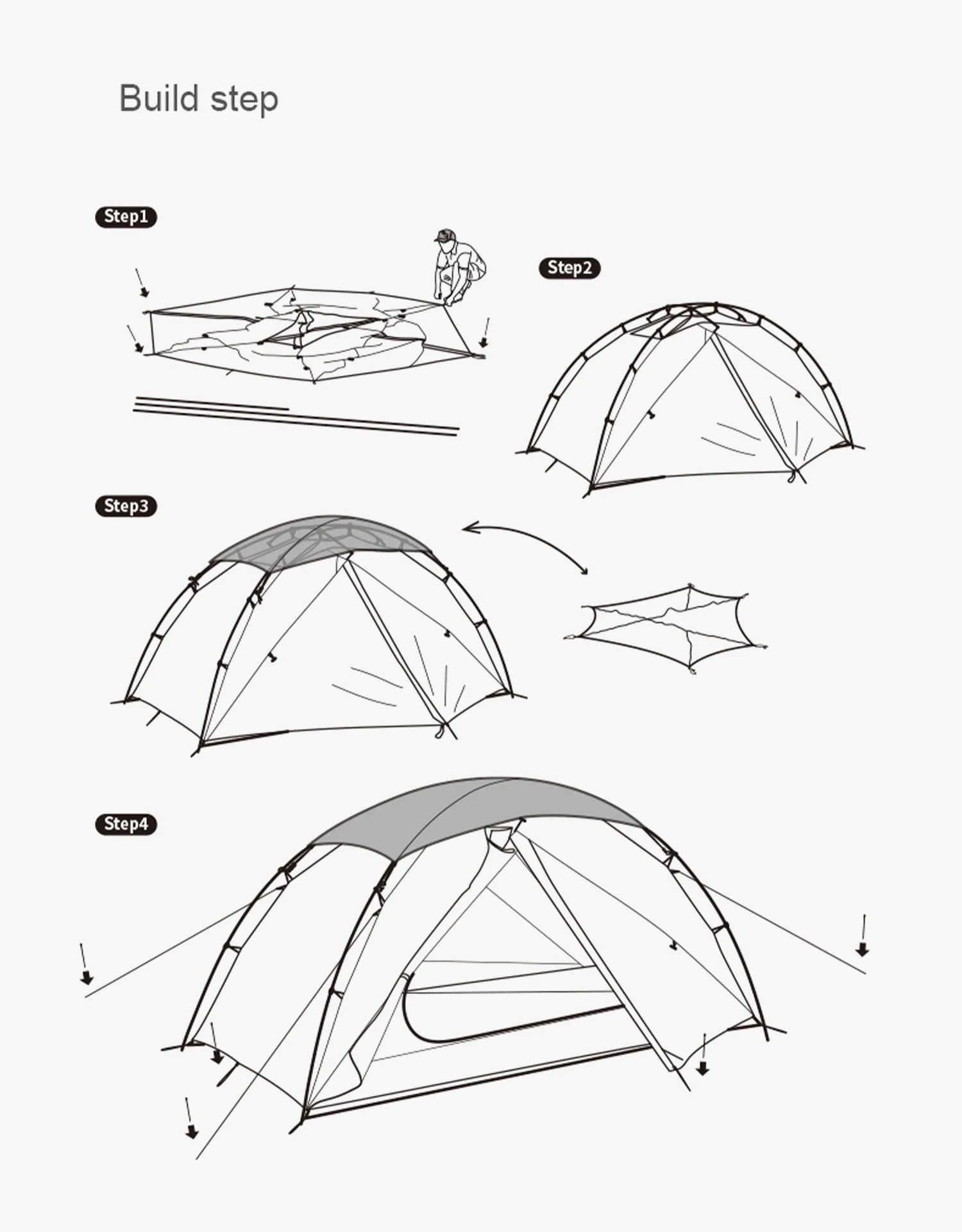 Naturehike Nebula 2 ultra-light double resident tent NH19ZP011