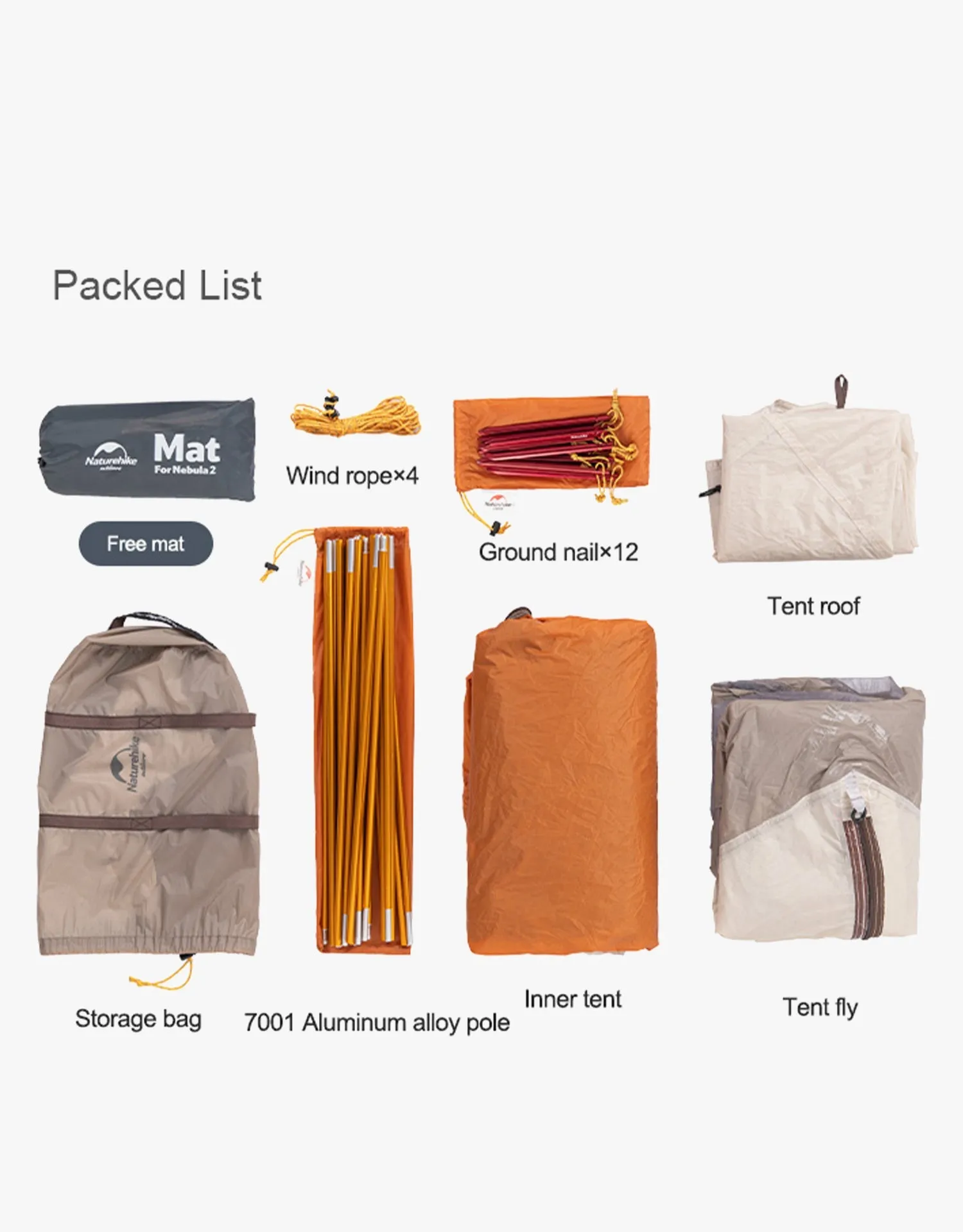 Naturehike Nebula 2 ultra-light double resident tent NH19ZP011