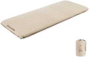 Naturehike Self Inflating Sleeping Pad for Camping, Outdoor Sleeping Mattress with Carrying Bag for Home/Camping, Quick Inflation/Deflation Pad, 1-2 Persons, Ultralight Portable Mat (Single)