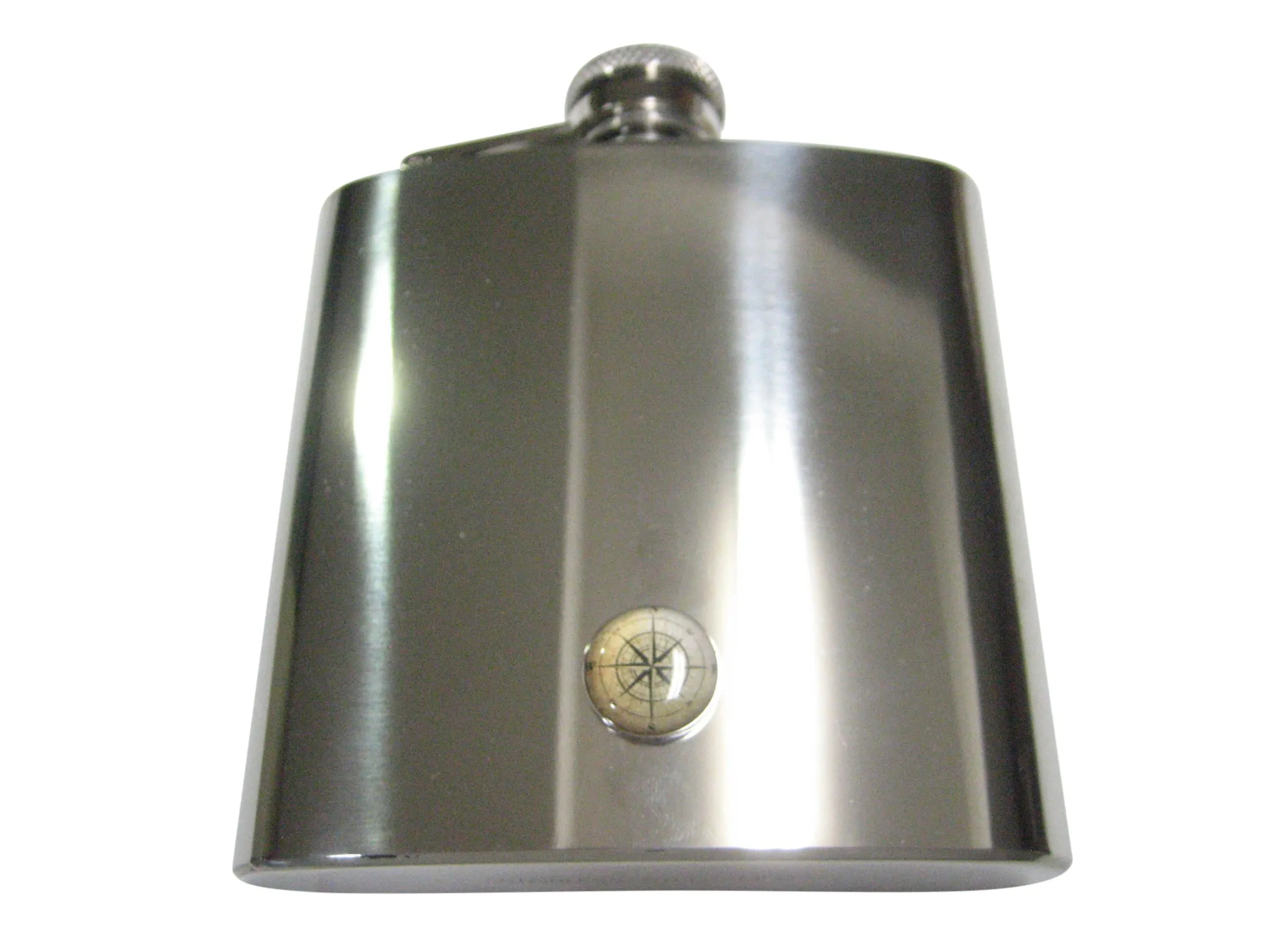 Nautical Compass Navigation 6oz Flask
